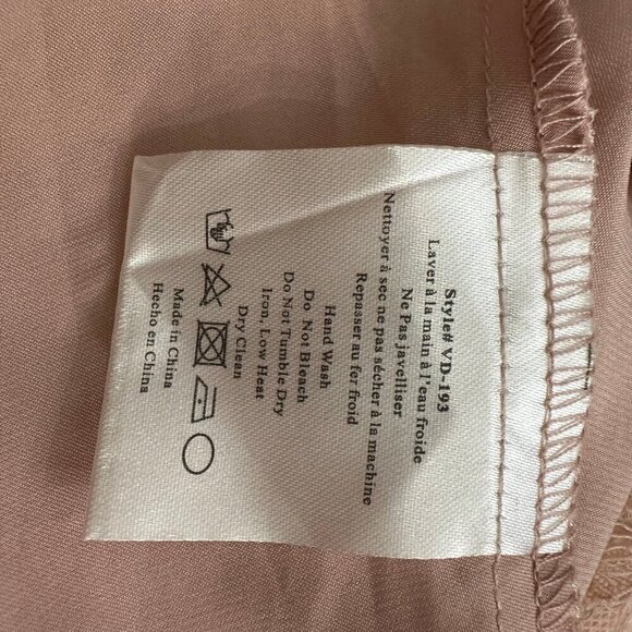 V.Chapman Mia lace dress in dust rose 8 - Picture 5 of 6